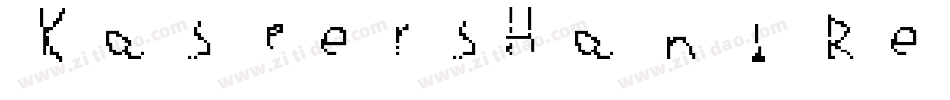 KaspersHand Regular字体转换